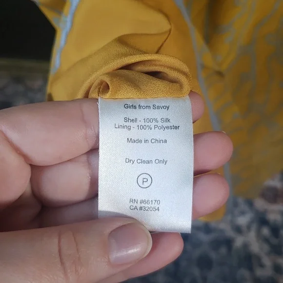 💥4/$20 Anthropology Girls from Savoy Vintage look Silk Dress. Size 8. - Picture 6 of 6